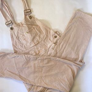 Faherty Cream Overalls *well-loved*